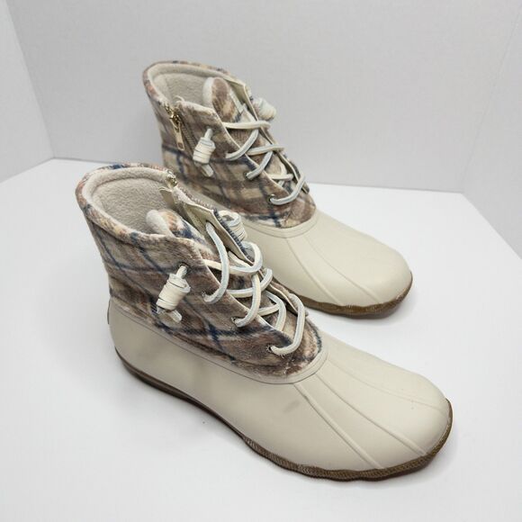 Sperry Duck Boots Women’s Plaid Waterproof Insulated Winter Boots Size 7 - Picture 14 of 16